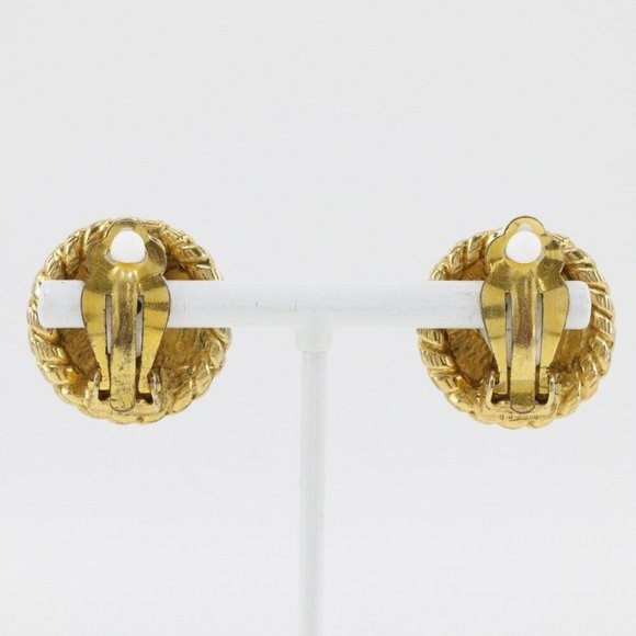 CHANEL Earring Plated Gold 16.0g Women - Picture 3 of 9
